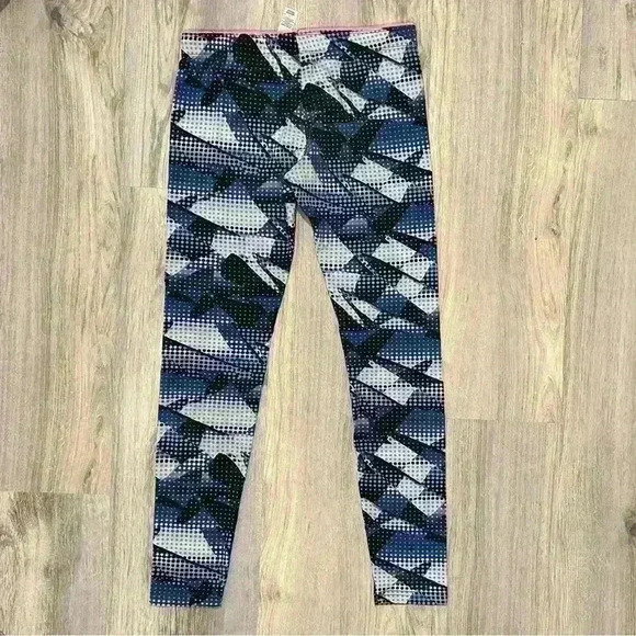 Nike Girl's Blue Printed Athletic Running Leggings Activewear Pants Size XL - Picture 4 of 9